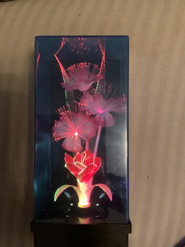 Lampada fiore fibra ottica - fibra,
