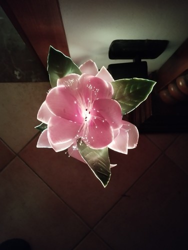 Lampada fiore fibra - a, in
