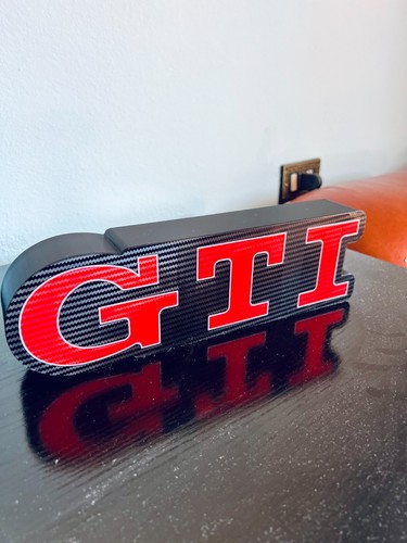 Lampada led gti logo - 3d,